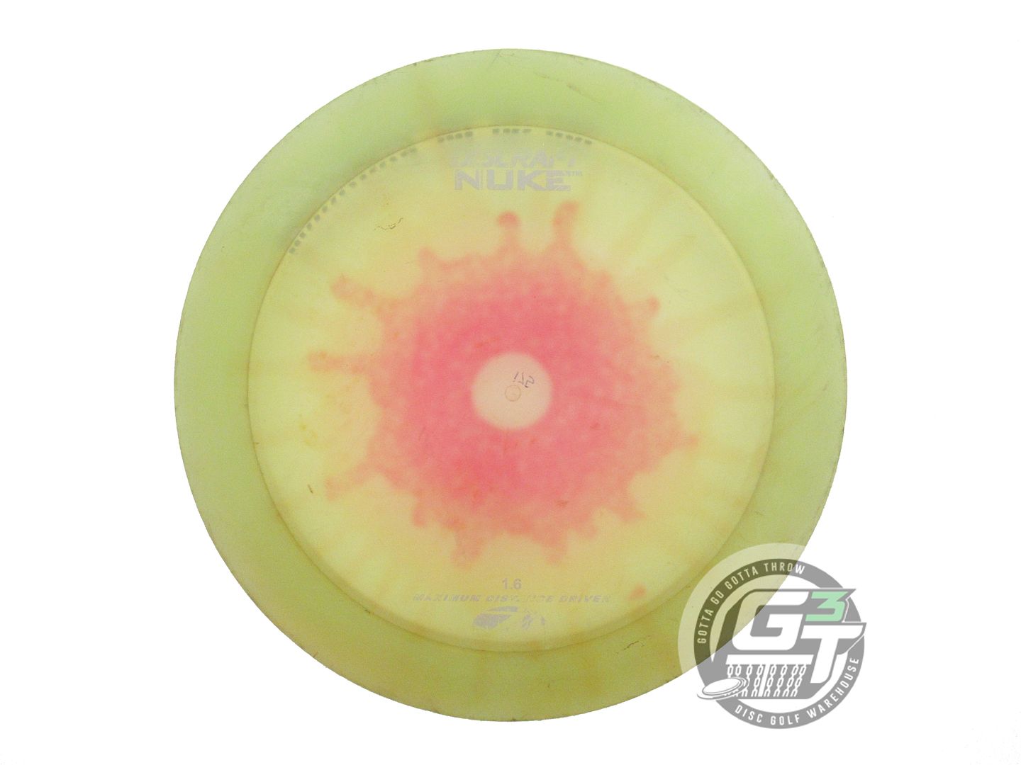 USED Discraft FlyDye Z Nuke 175g Yellow Burst Distance Driver Golf Disc