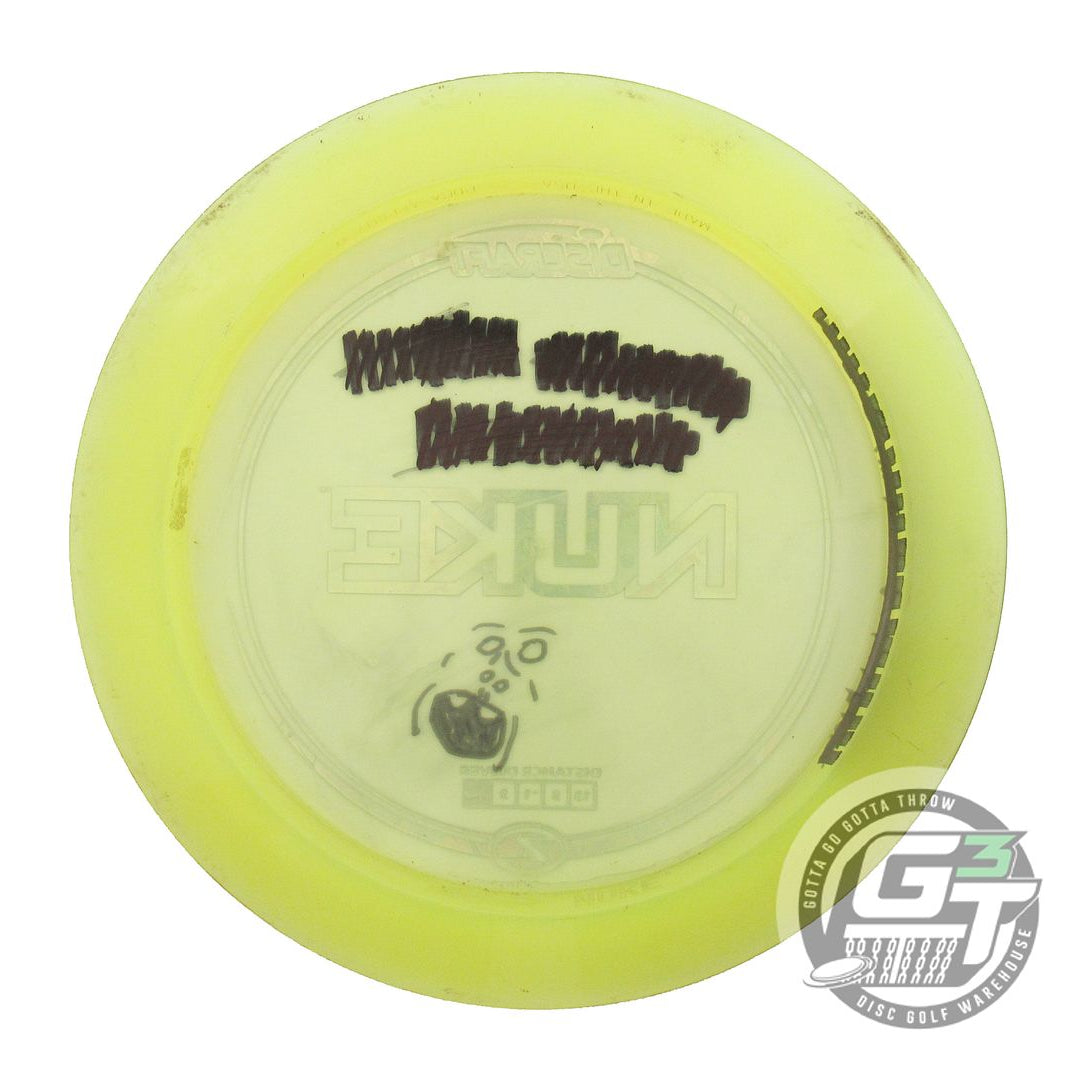 USED Discraft Z Nuke 175g Yellow Money Foil Distance Driver Golf Disc