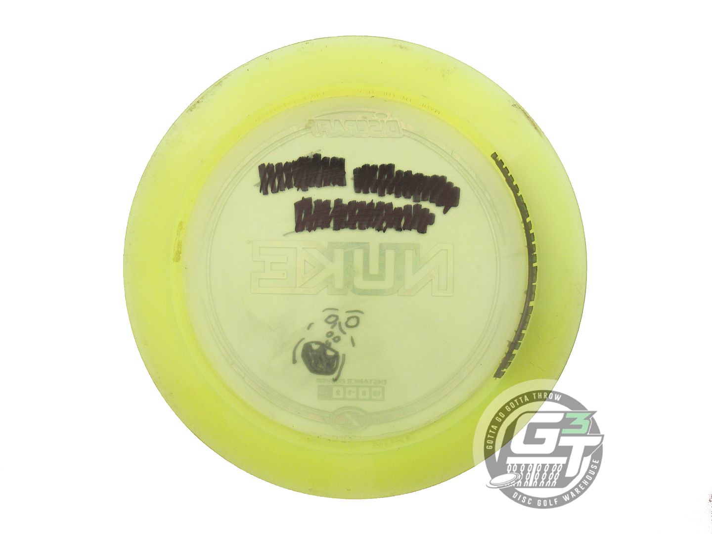 USED Discraft Z Nuke 175g Yellow Money Foil Distance Driver Golf Disc