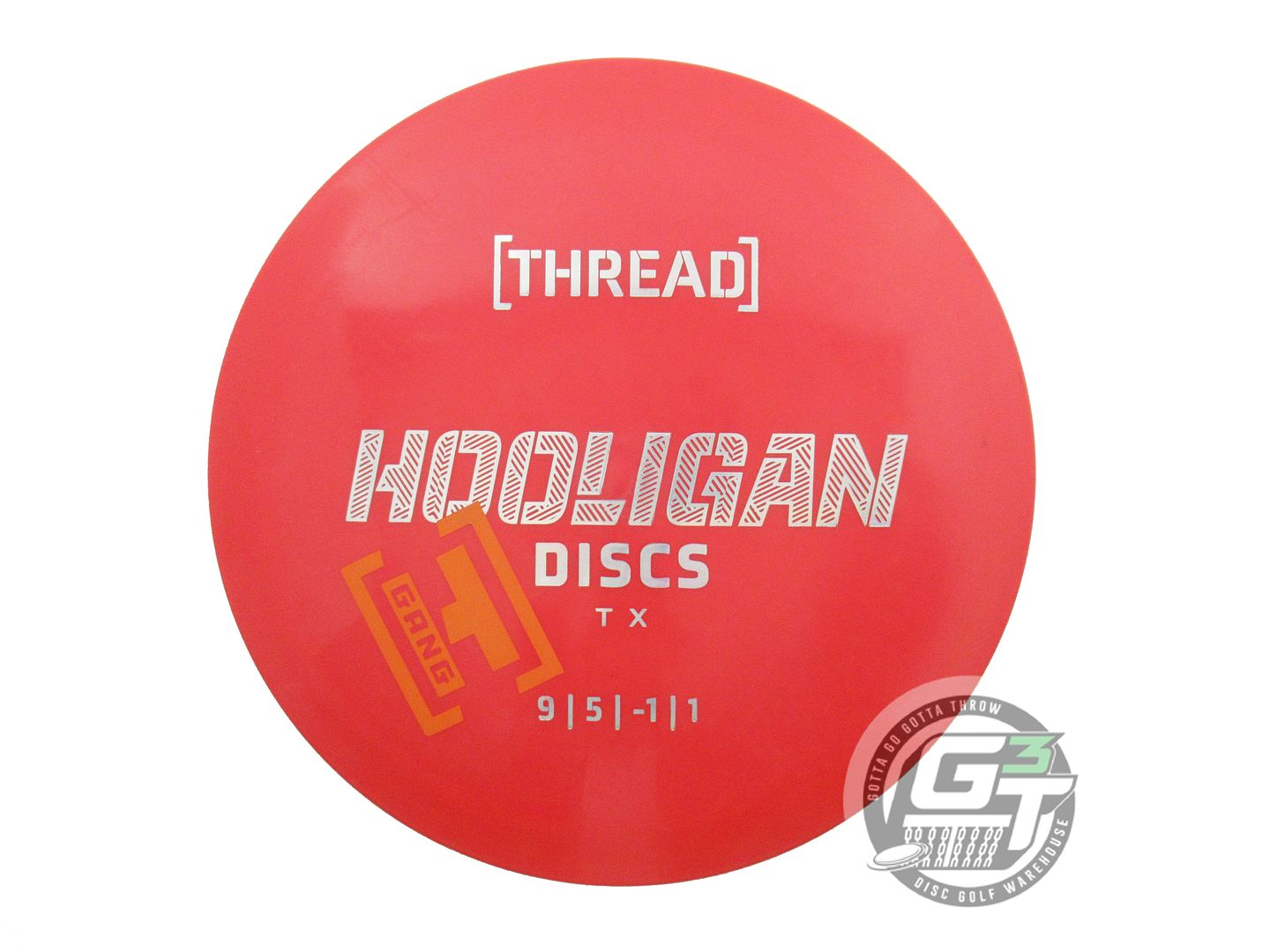 USED Hooligan Discs Primo Thread 174g Red Driver Disc
