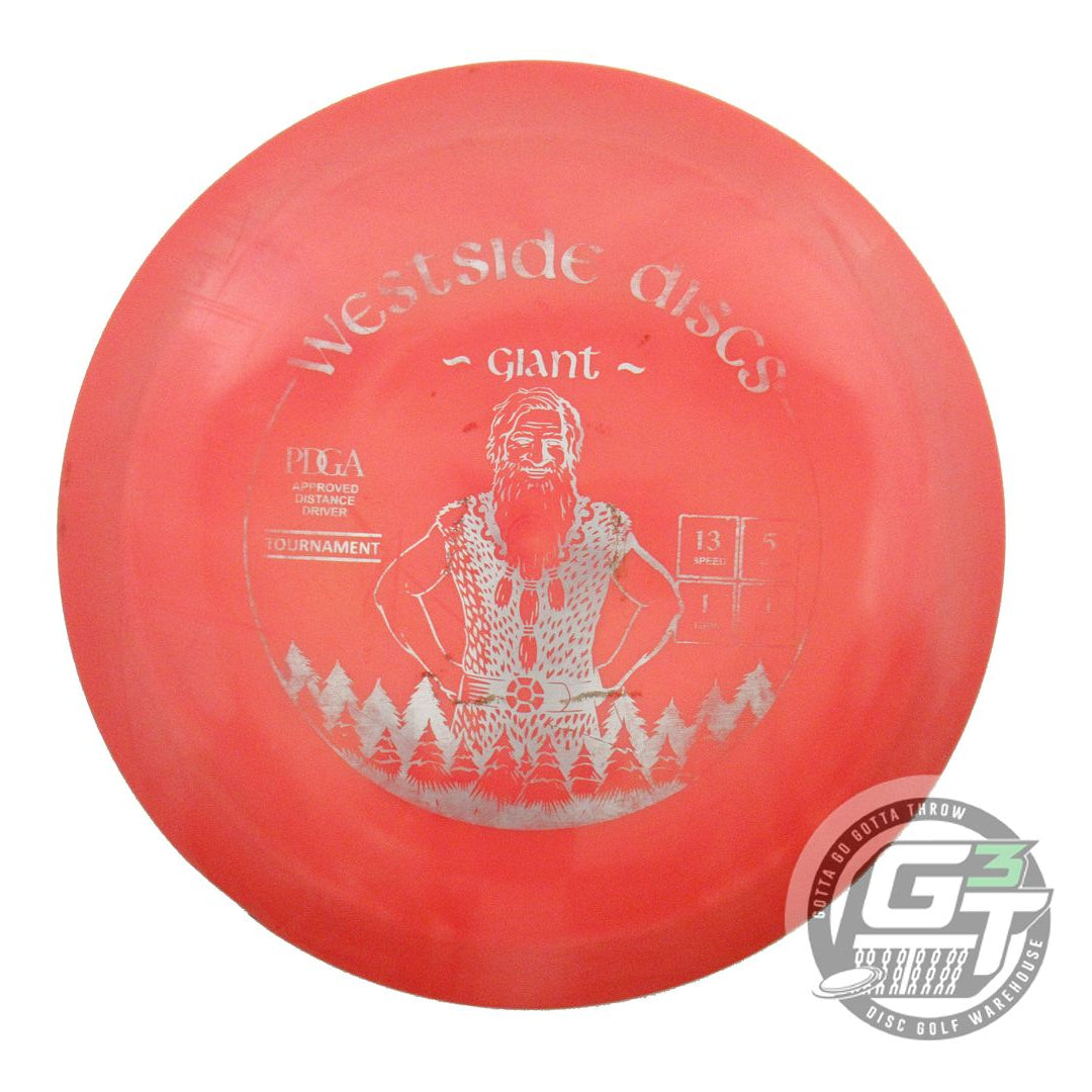 USED Westside Discs Tournament Giant 172g Orange Silver Foil Driver Golf Disc