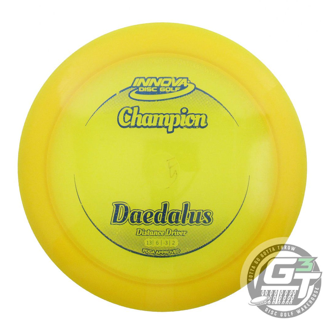 USED Innova Champion Daedalus 172g Marigold Blue Foil Distance Driver Golf Disc