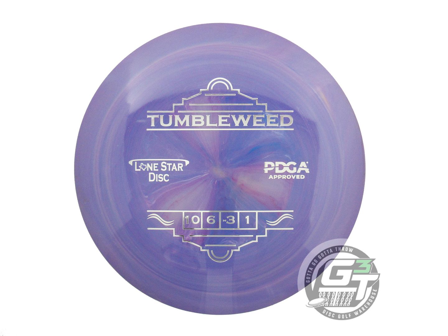 USED Lone Star Bravo Tumbleweed 175g Purple Silver Foil Distance Driver Disc