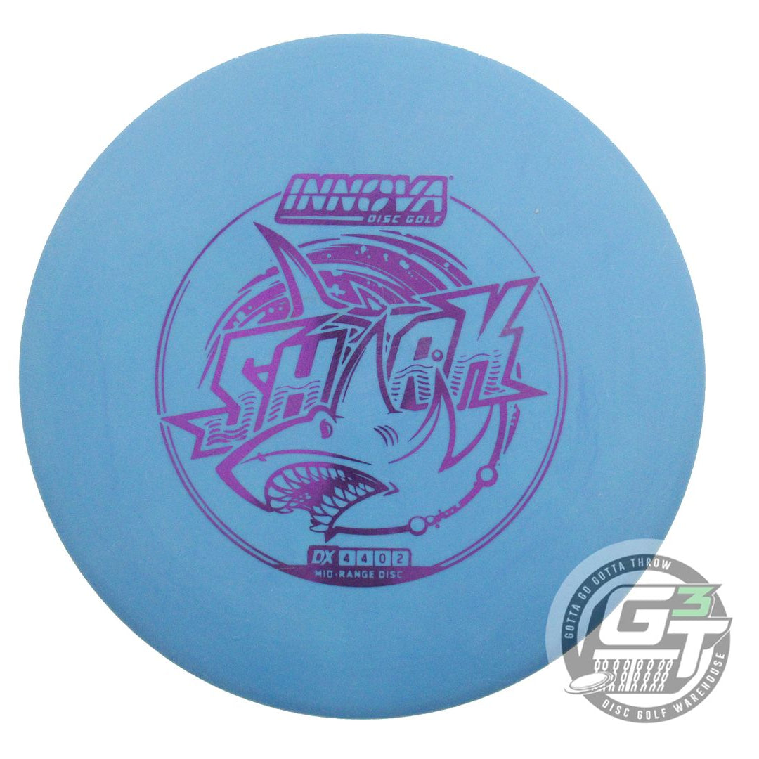 USED Innova DX Shark 146g Blue Purple Foil Midrange Golf Disc