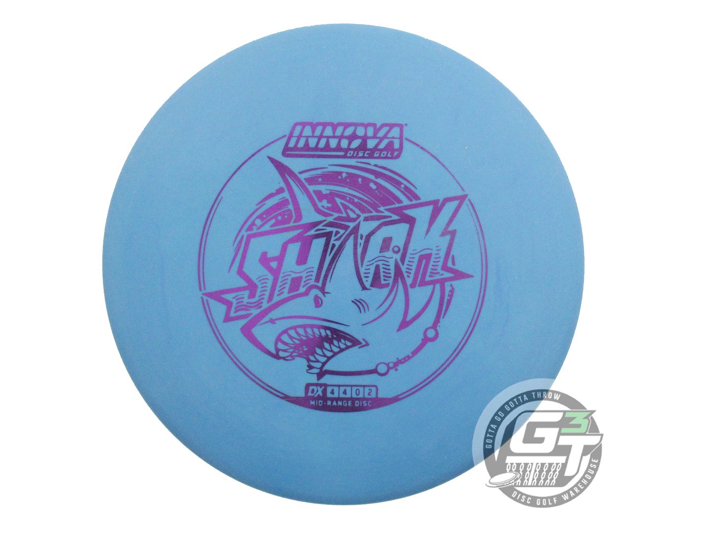 USED Innova DX Shark 146g Blue Purple Foil Midrange Golf Disc