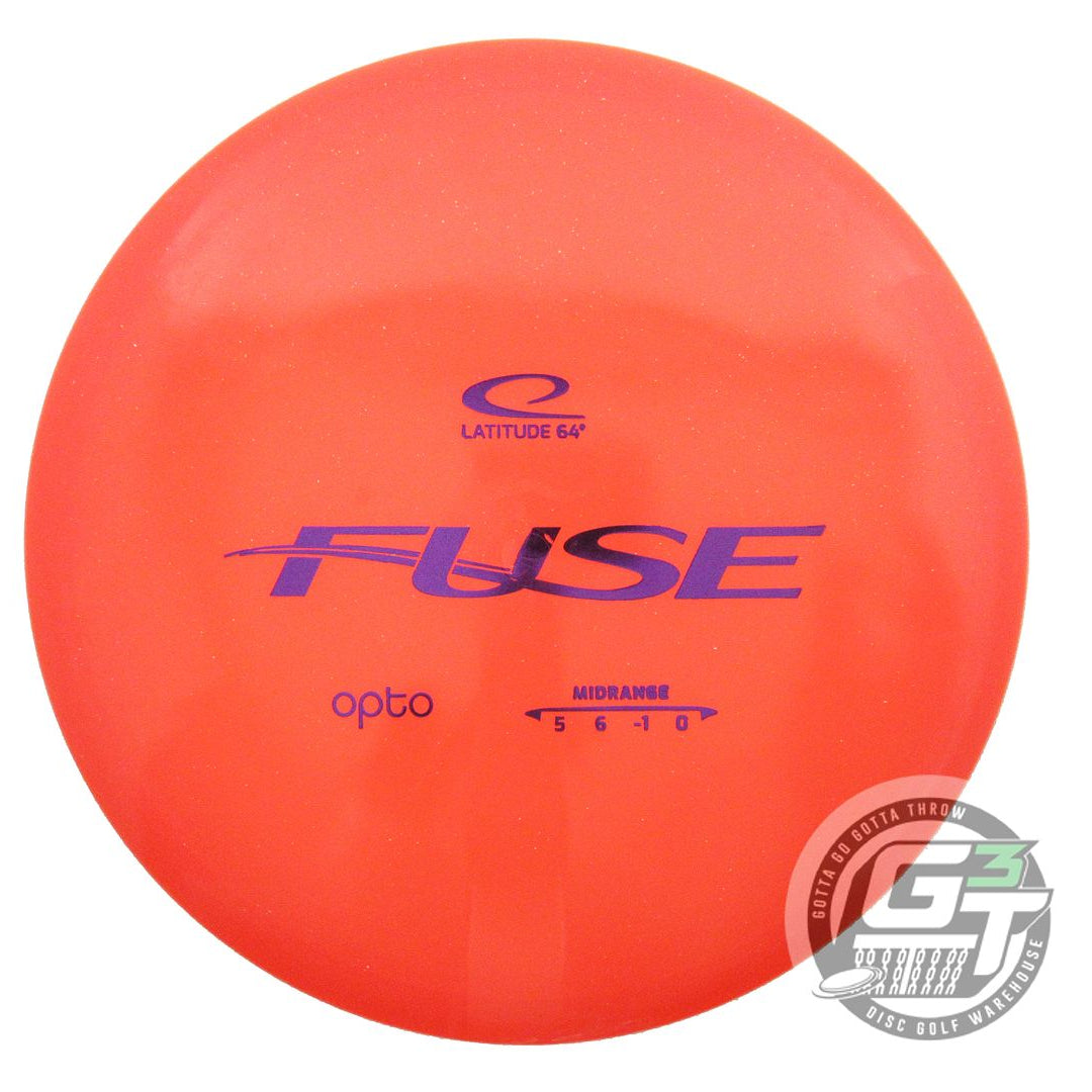 USED Latitude 64 Opto Fuse 181g Orange Purple Foil Midrange Golf Disc