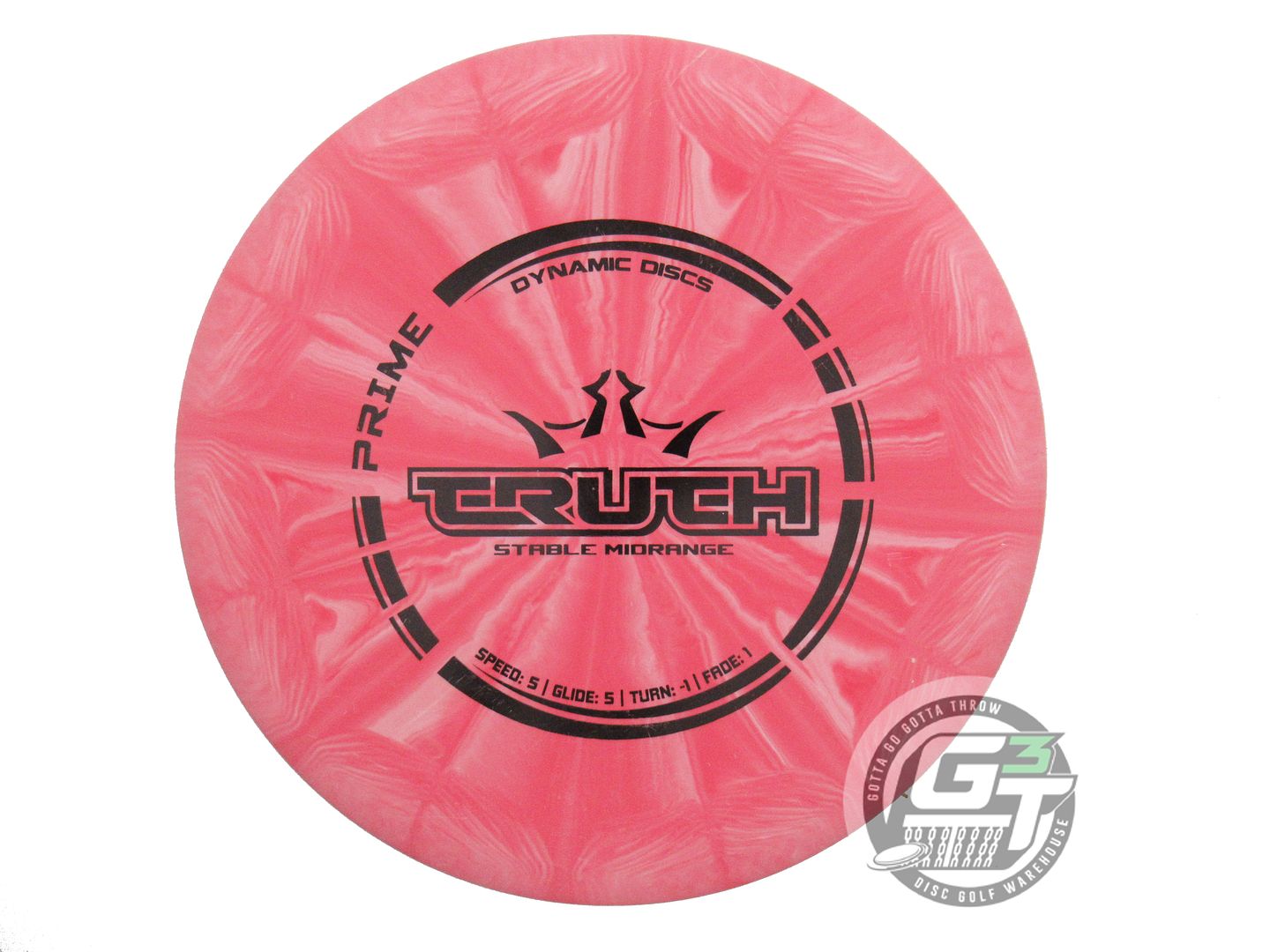 USED Dynamic Discs Prime Burst Truth 179g Red Black Stamp Midrange Golf Disc