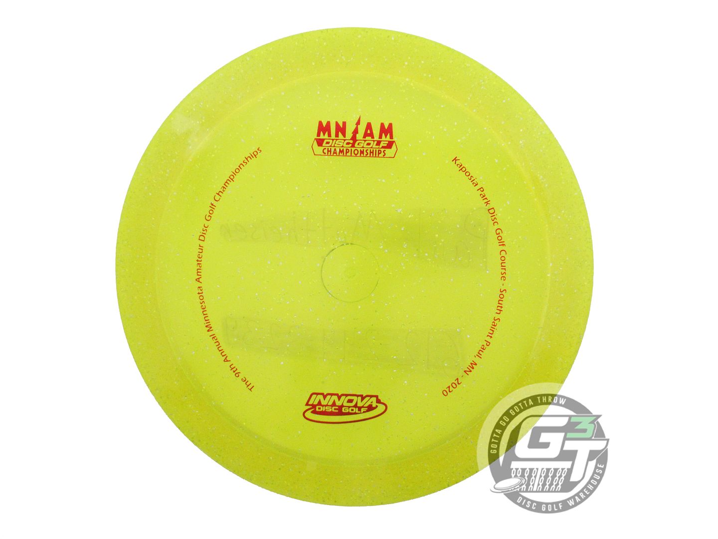 USED Innova Metal Flake Champion Firebird 175g Yellow Distance Driver Golf Disc