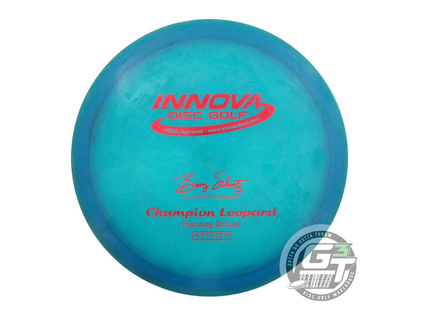 USED Innova Champion Leopard 175g Blue Red Foil Fairway Driver Golf Disc