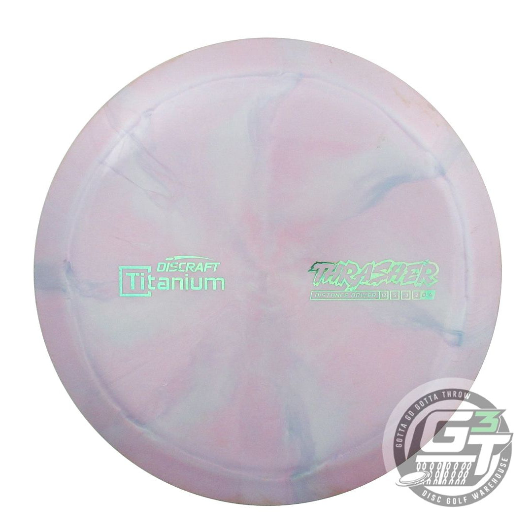 USED Discraft Titanium Thrasher 166g Lilac-Blue Distance Driver Golf Disc