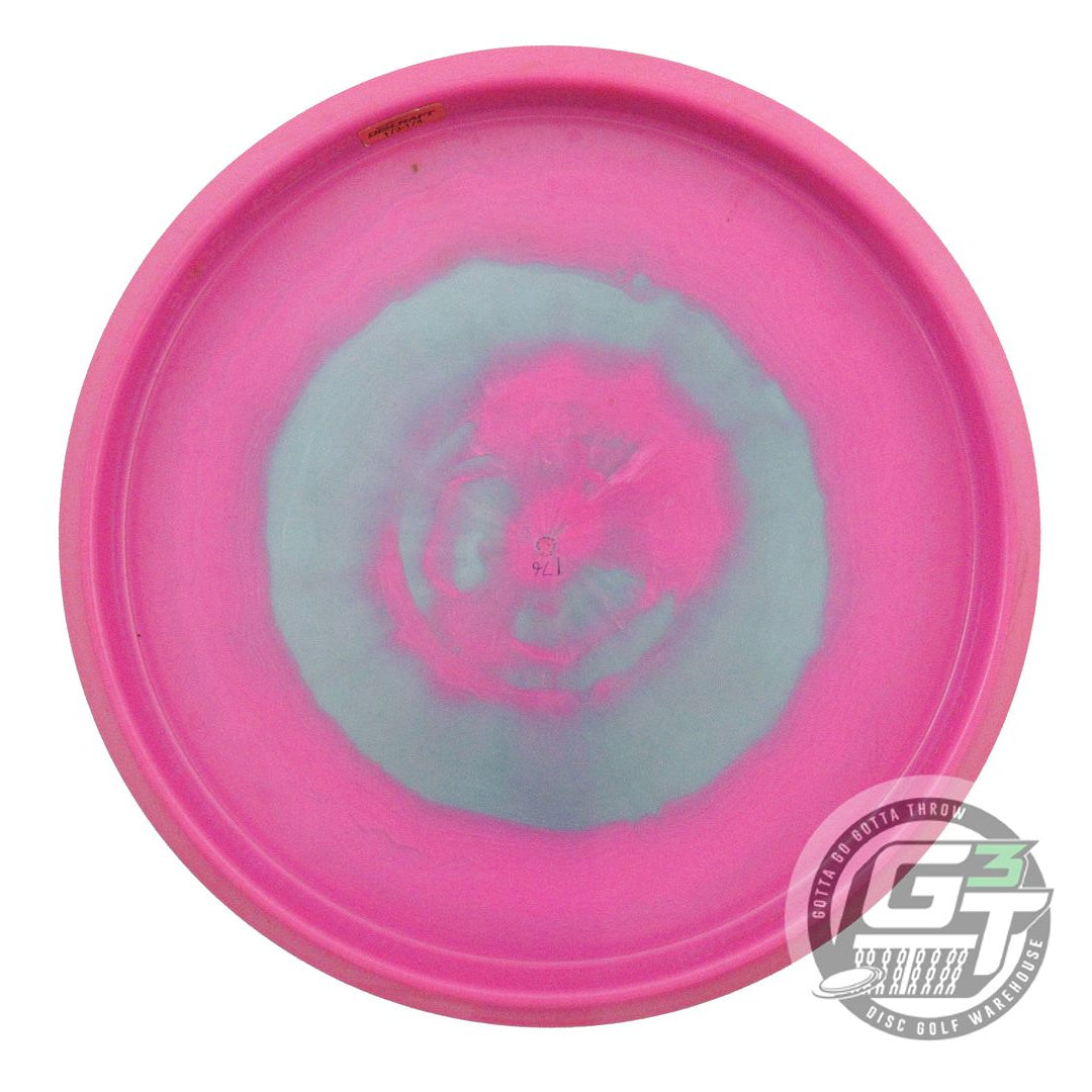 USED Discraft ESP Zone 176g Magenta-Green Purple Laser Foil Putter Golf Disc