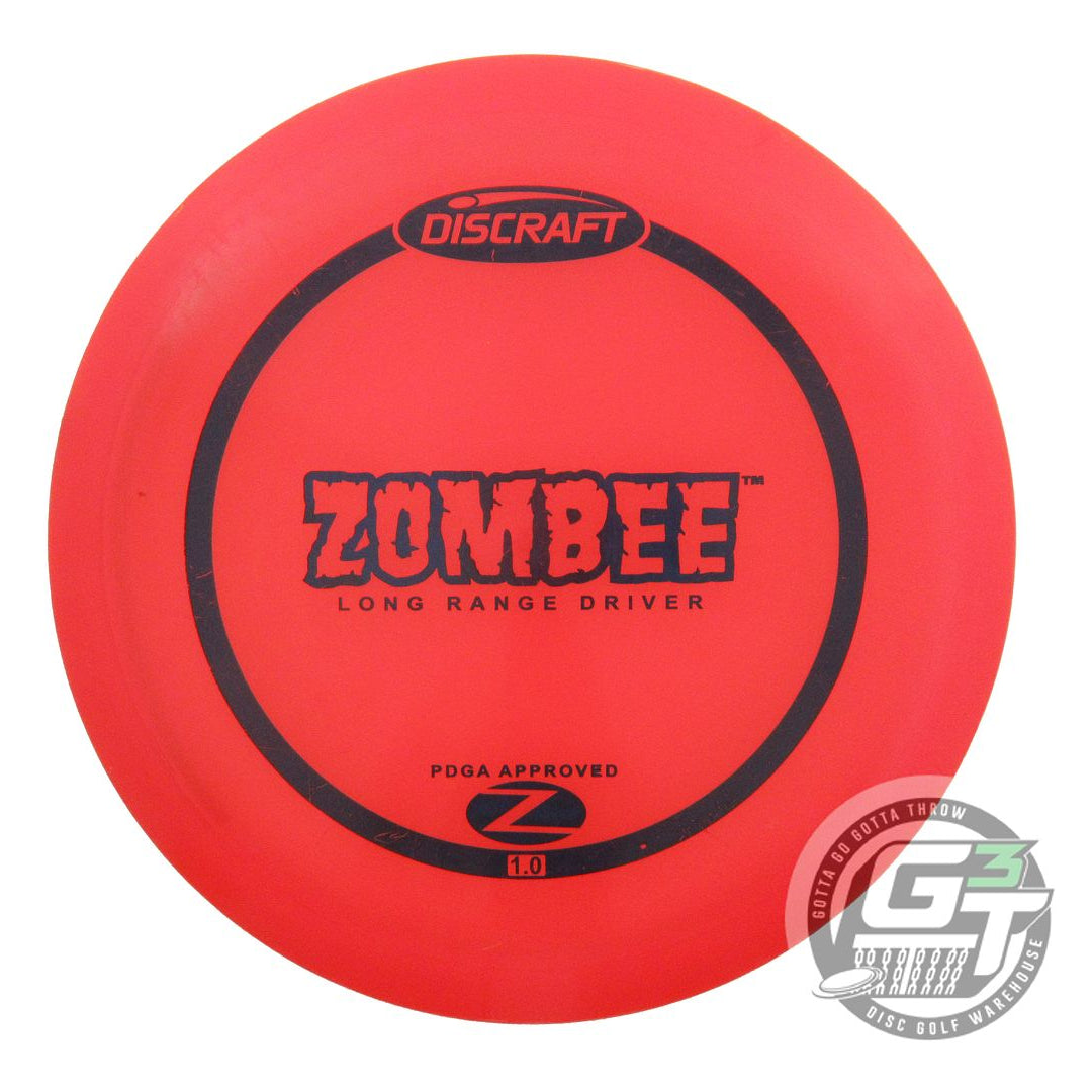 USED Discraft Z Zombee 179g Red Blue Stamp PFN OOP Fairway Driver Golf Disc