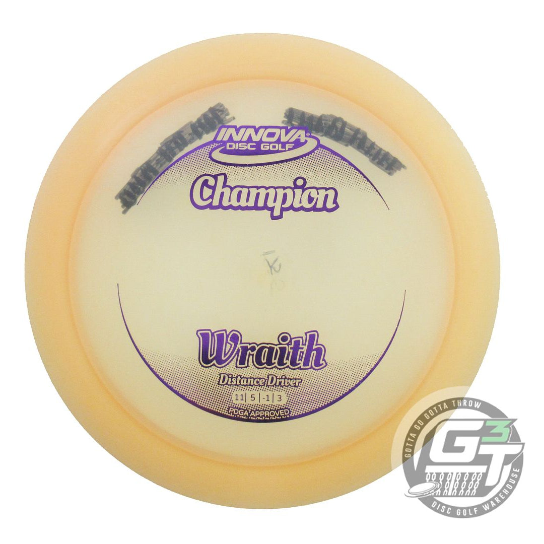USED Innova Champion Wraith 175g Peach Purple Foil Distance Driver Golf Disc