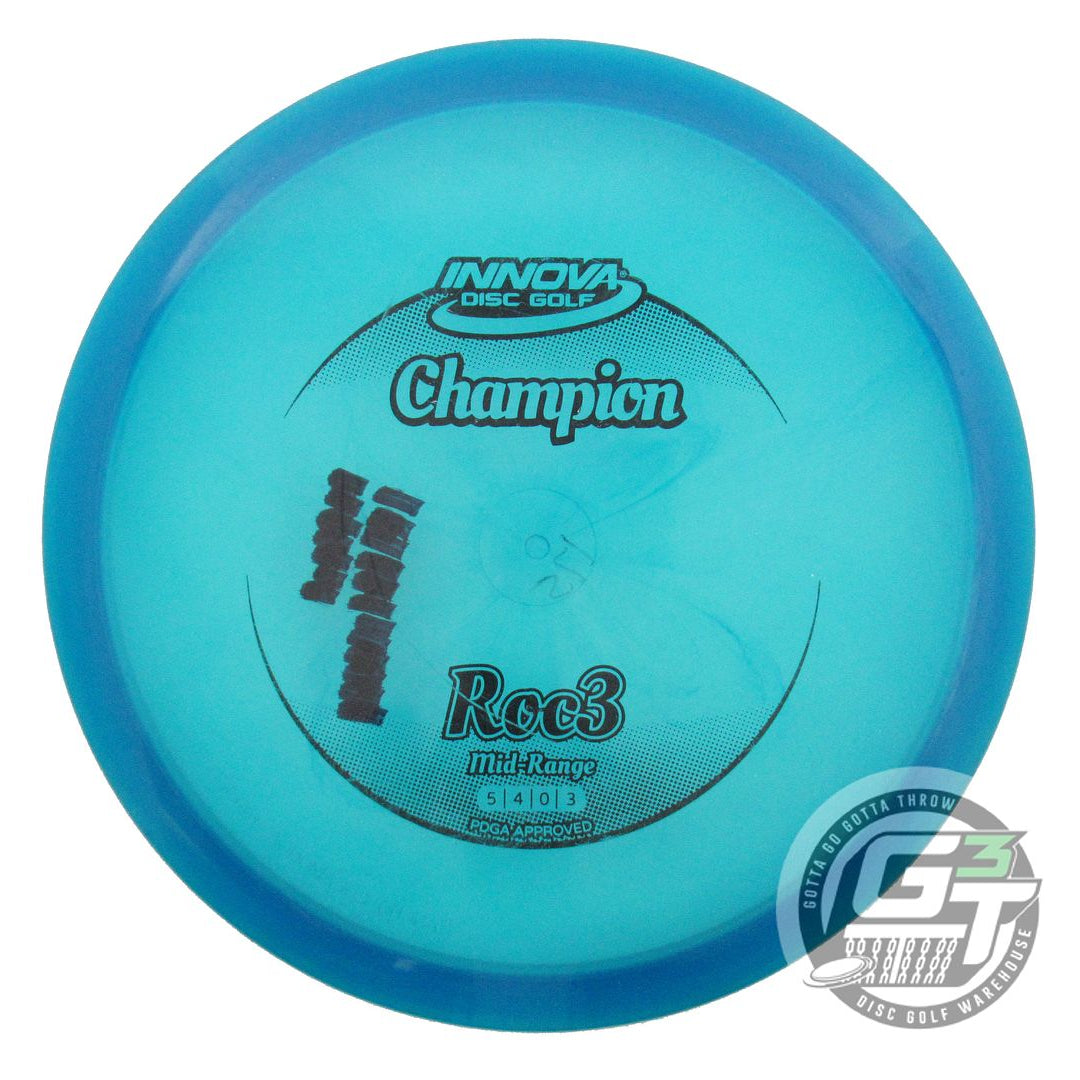 USED Innova Champion Roc3 175g Blue Black Stamp Midrange Golf Disc