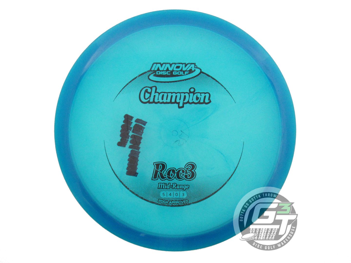 USED Innova Champion Roc3 175g Blue Black Stamp Midrange Golf Disc