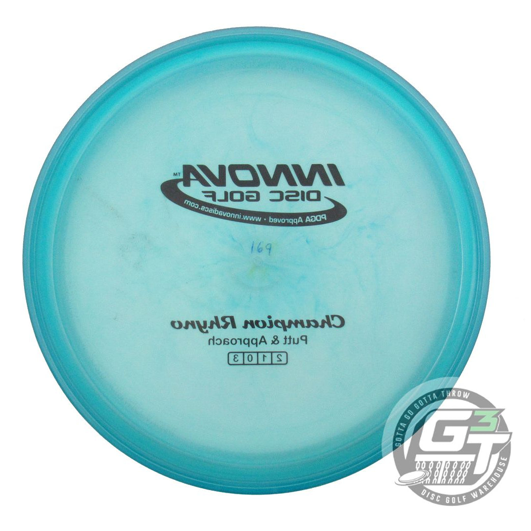USED Innova Champion Rhyno 169g Blue Black Stamp Putter Golf Disc