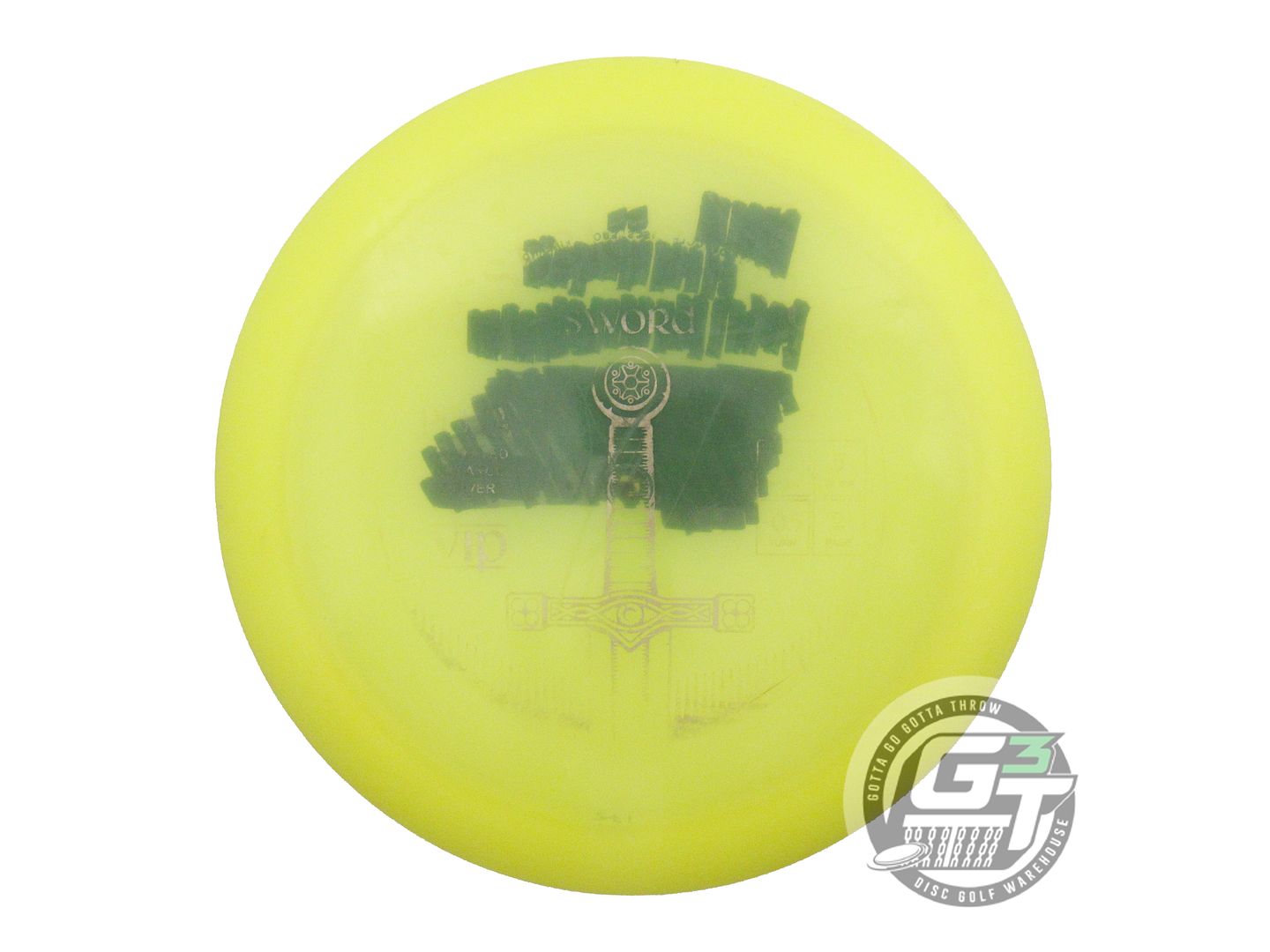 USED Westside Discs VIP Sword 173g Yellow Wiped Stamp Distance Driver Golf Disc