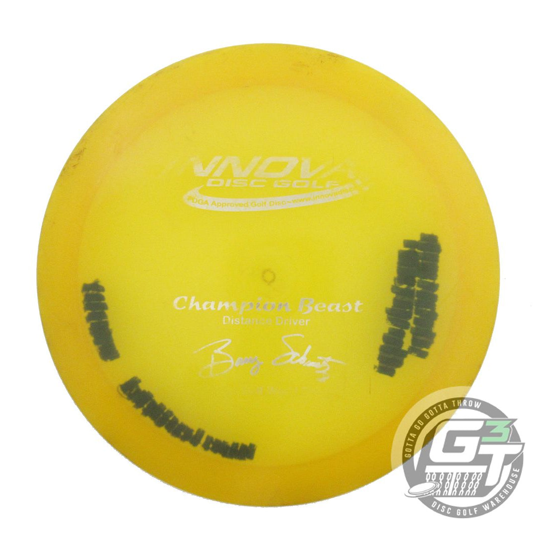 USED Innova Champion Beast 176g Marigold Silver Foil PFN Distance Driver Disc
