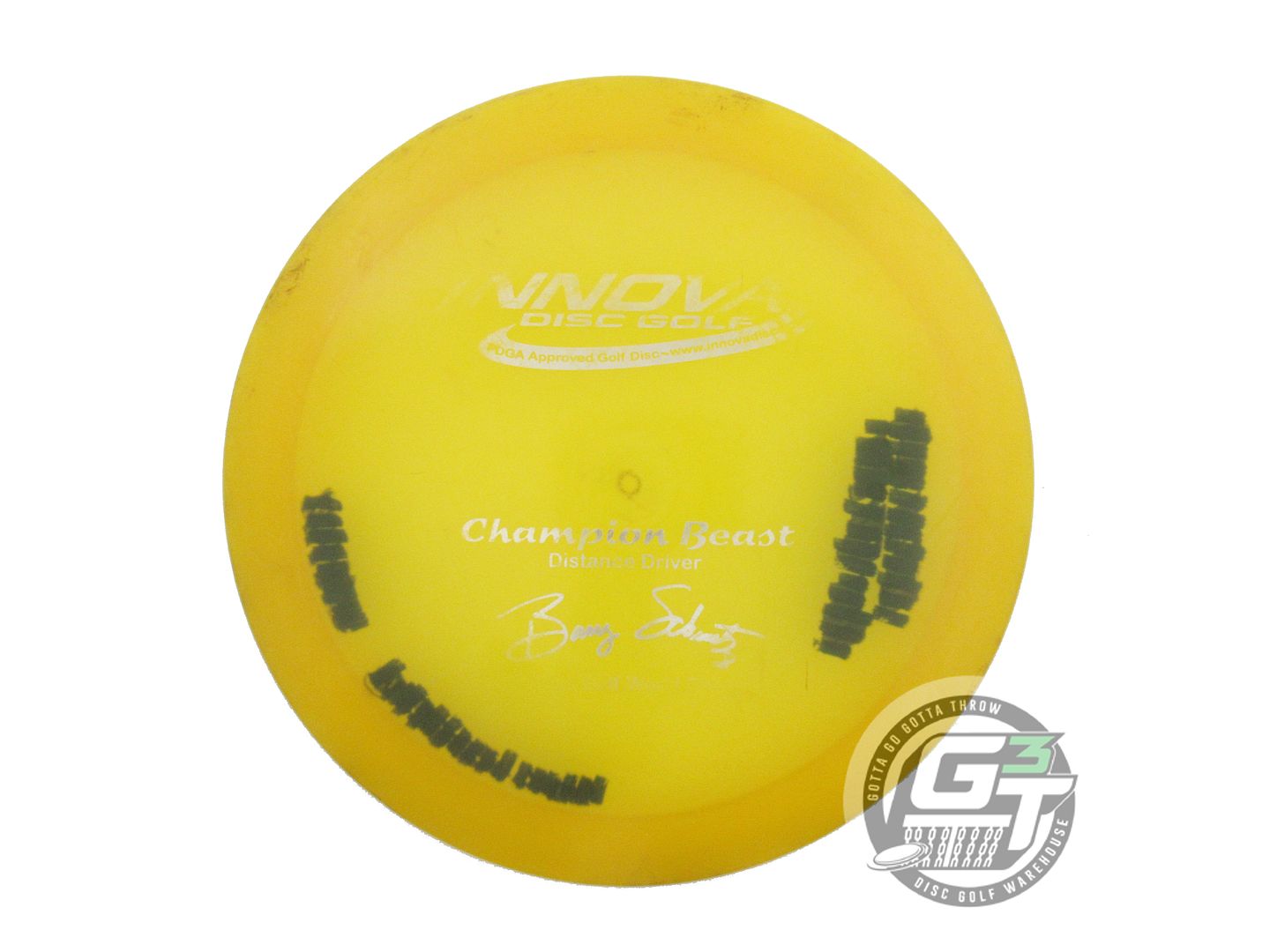 USED Innova Champion Beast 176g Marigold Silver Foil PFN Distance Driver Disc