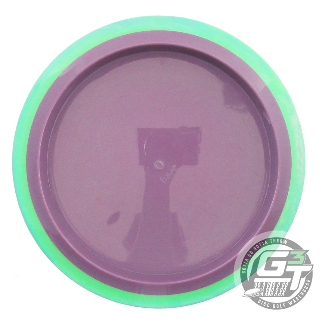 USED Axiom Discs Neutron Time Lapse 172g Plum Lime Rim Driver Golf Disc