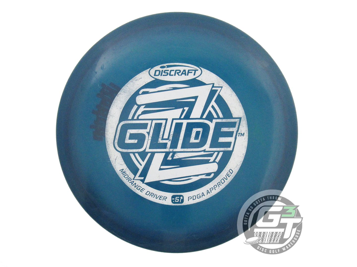 USED Discraft Z Glide 167g Blue White Stamp PFN Fairway Driver Golf Disc