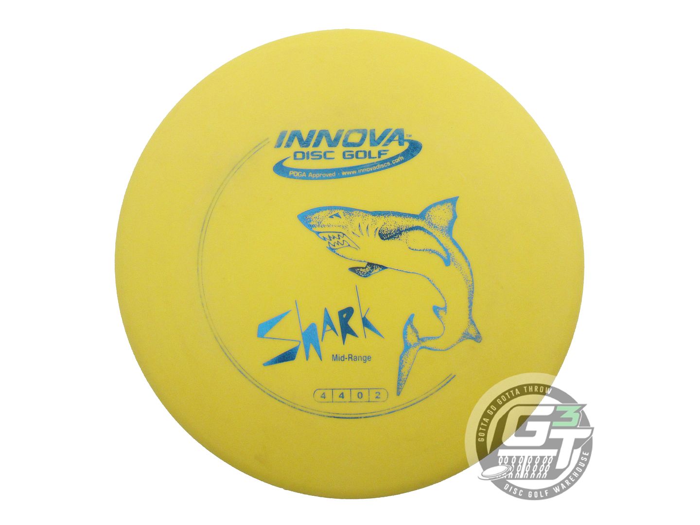 USED Innova DX Shark 150g Yellow Blue Foil Midrange Golf Disc