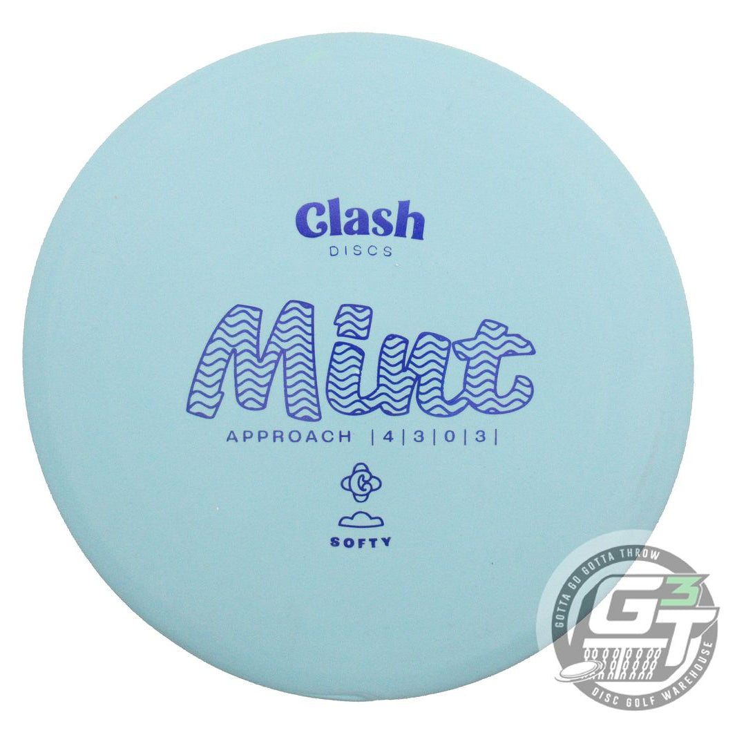 USED Clash Discs Softy Mint 174g Sky Blue Blue Foil WARPED Putter Golf Disc