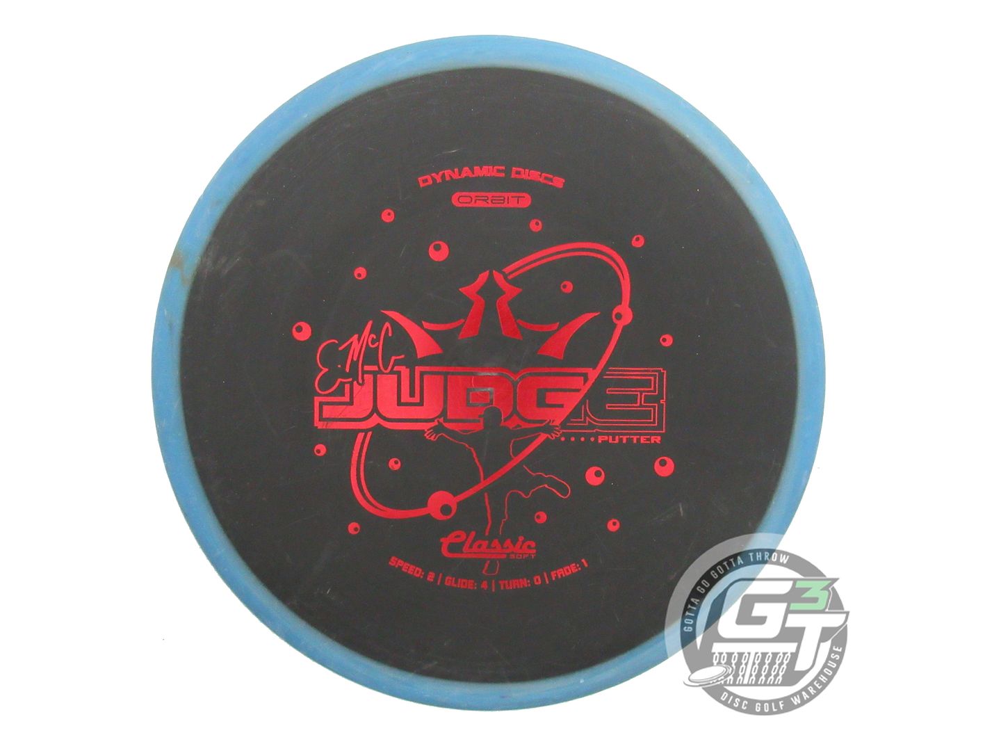USED Dynamic Discs Classic Blend Orbit EMAC Judge 174g Blue-Black Putter Disc