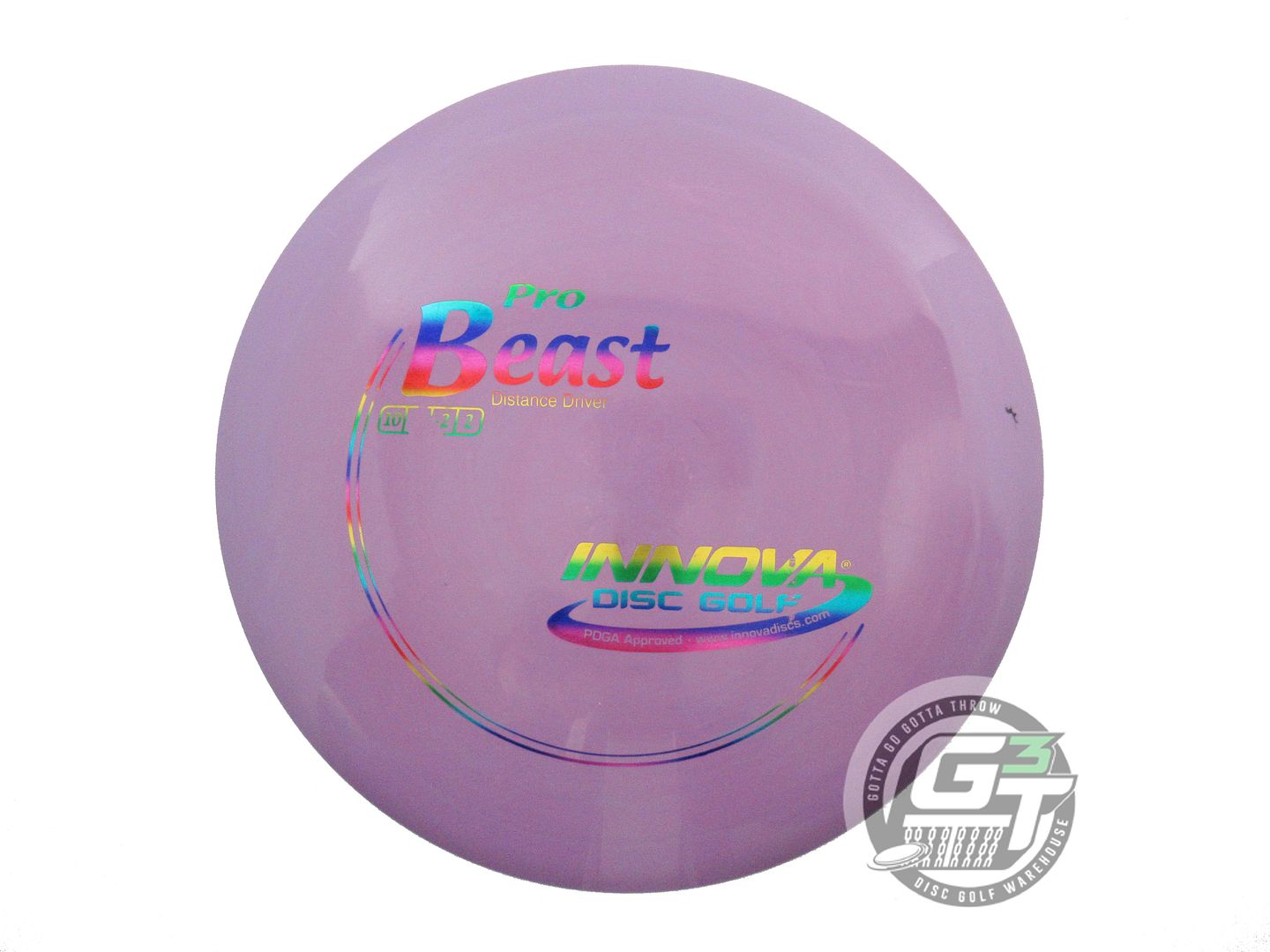 USED Innova Pro Beast 174g Purple Rainbow Foil Distance Driver Golf Disc
