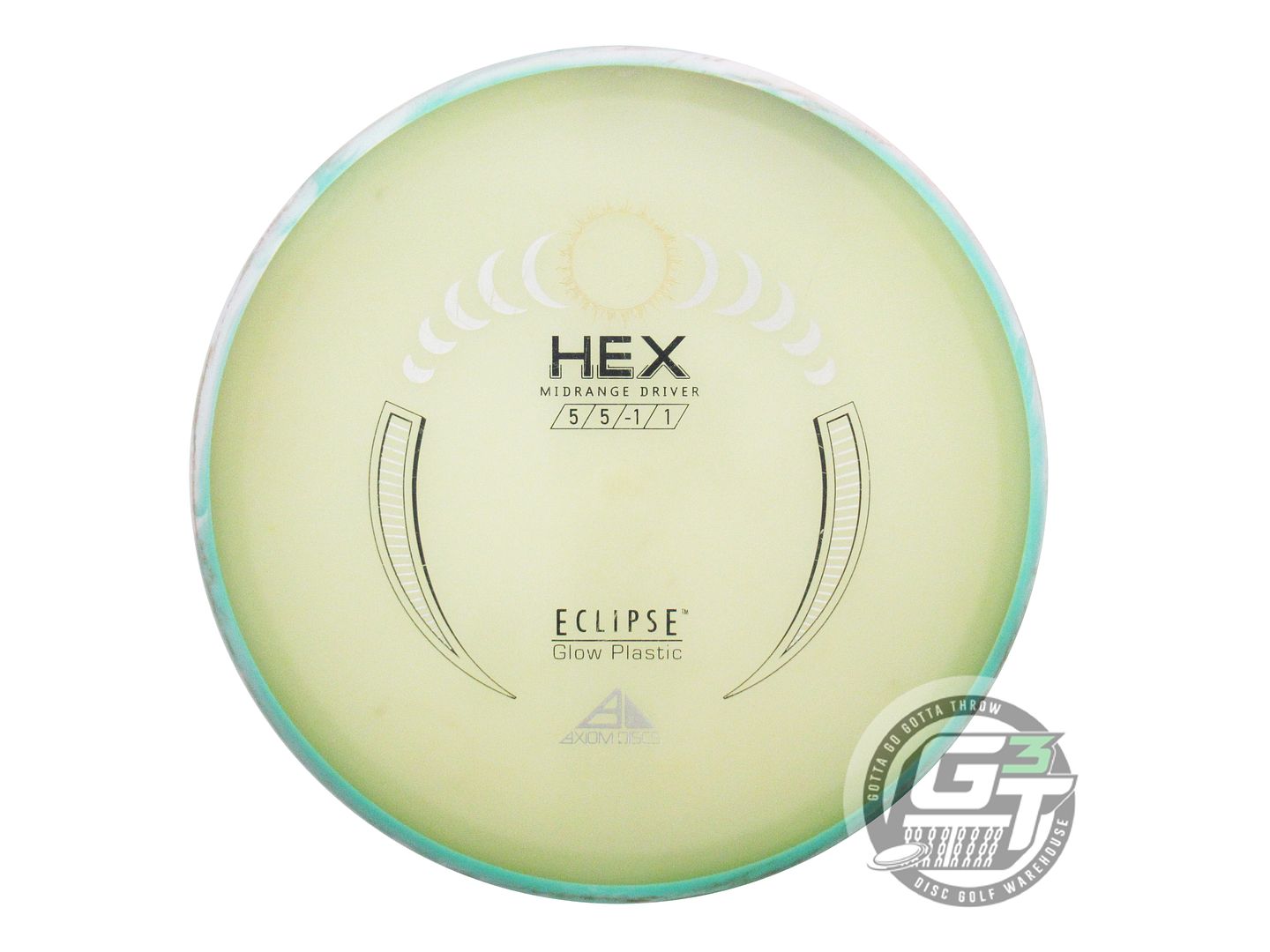 USED Axiom Discs Eclipse Proton Hex 177g Seafoam-White Rim Midrange Golf Disc