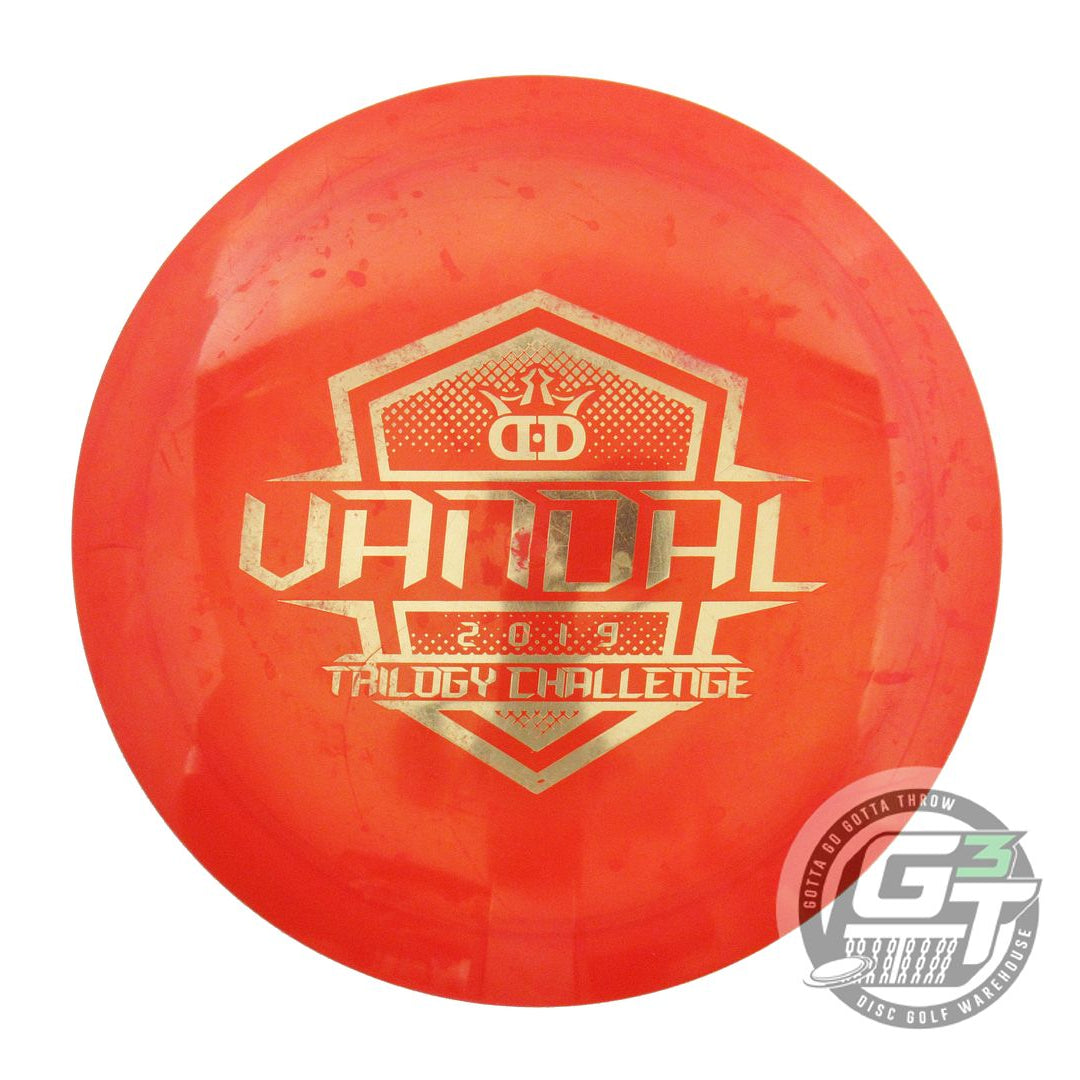 USED Dynamic Discs Lucid Vandal 173g Red Gold Foil Distance Driver Golf Disc
