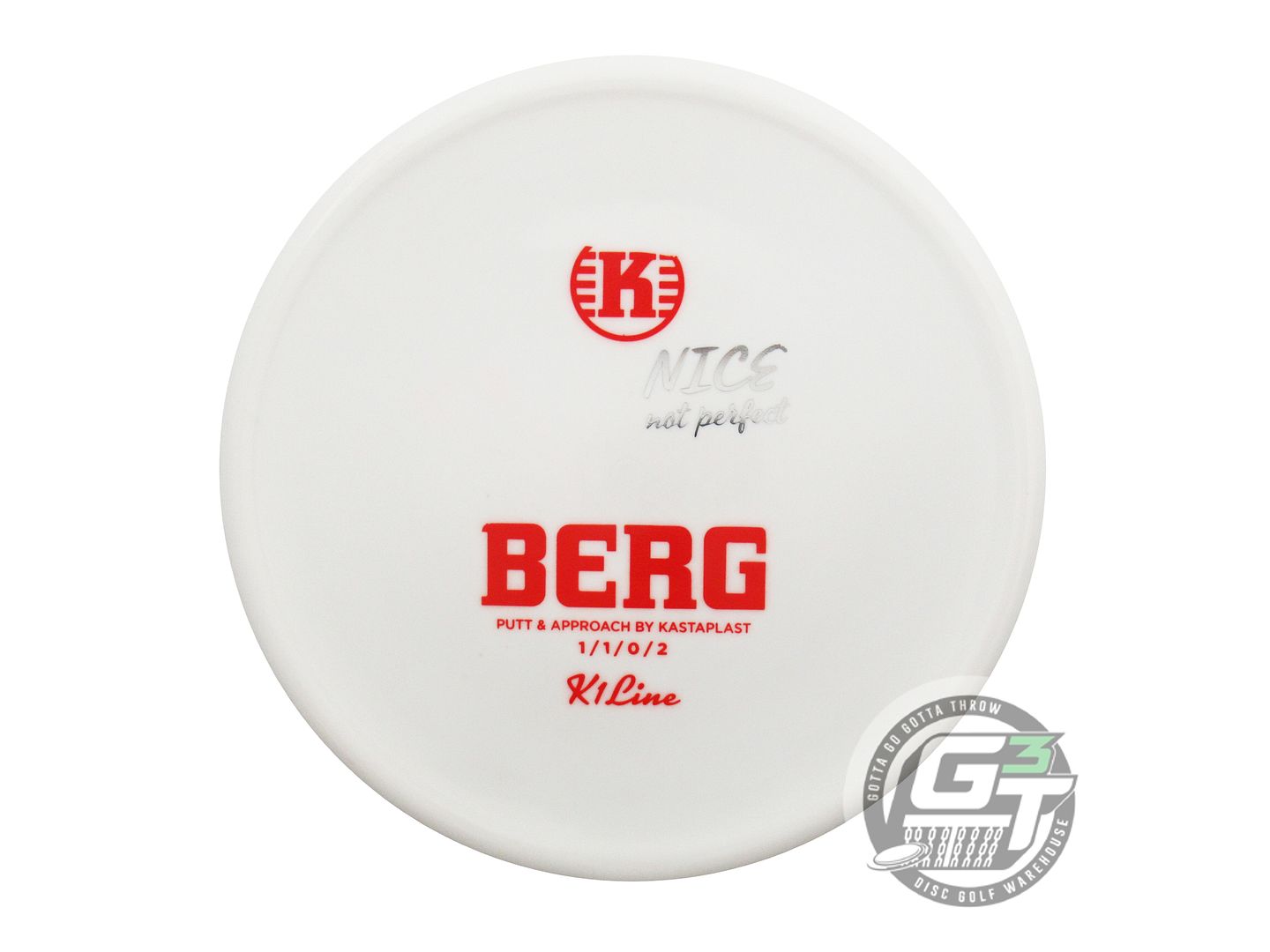 USED Kastaplast X-OUT K1 Berg 176g White A Putter Golf Disc