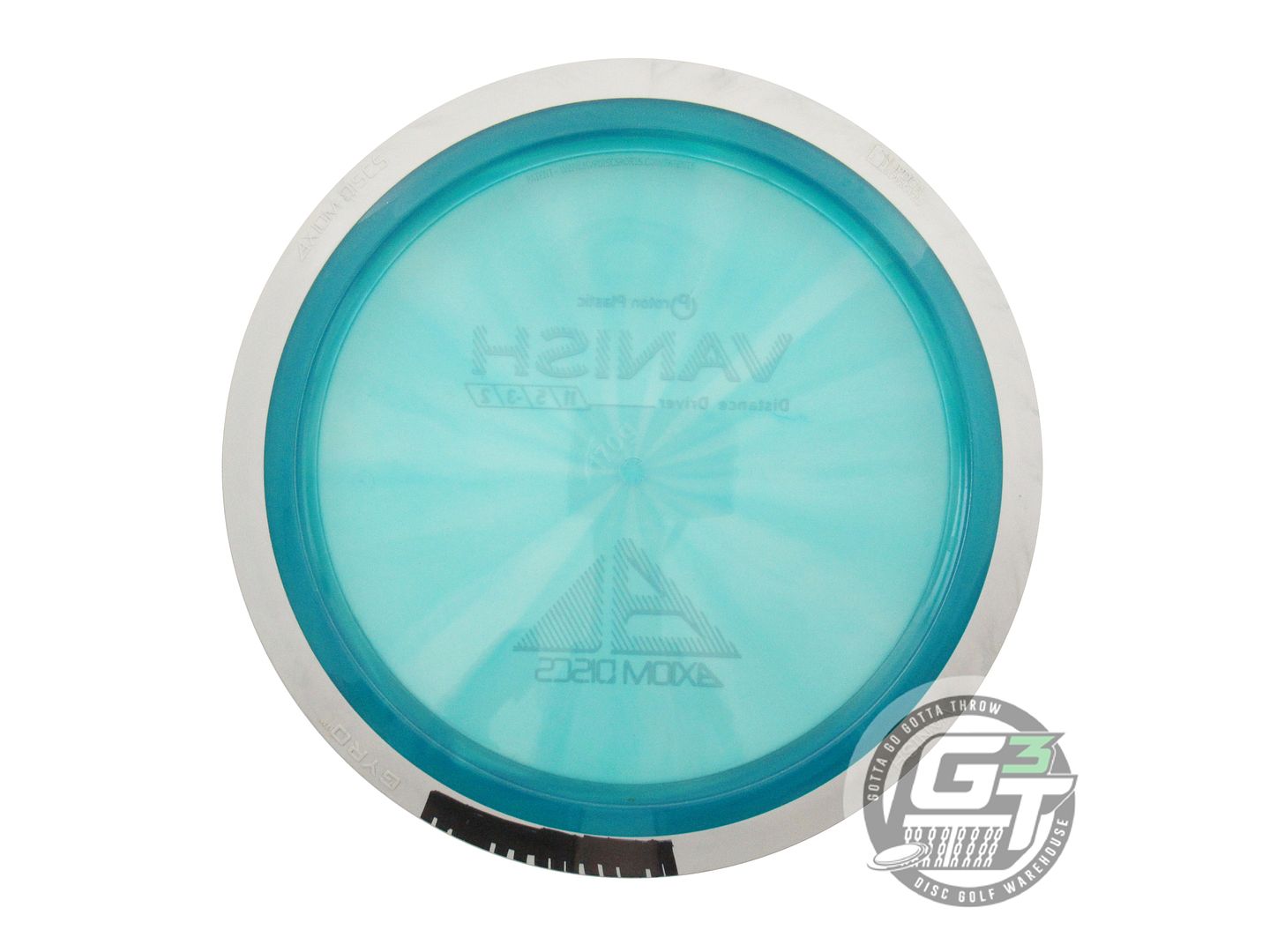 USED Axiom Discs Proton Vanish 170g Teal White Rim Distance Driver Golf Disc