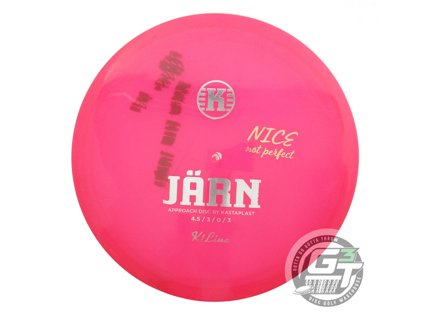 USED Kastaplast X-OUT K1 Jarn 175g Hot Pink Midrange Golf Disc
