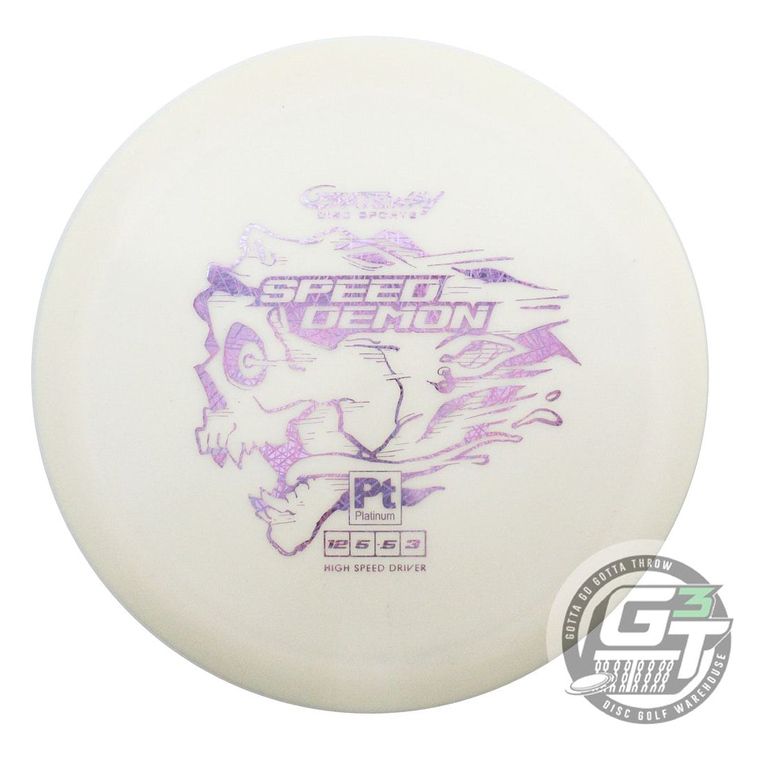NOS Gateway Platinum Speed Demon 177g White Lilac Foil Distance Driver Golf Disc