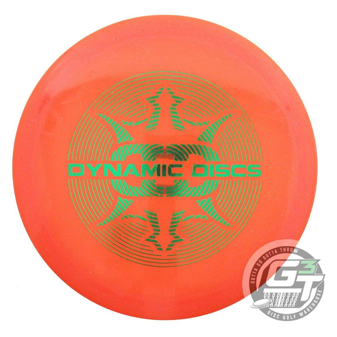 USED Dynamic Discs Lucid Justice 174g Orange Green Foil Midrange Golf Disc