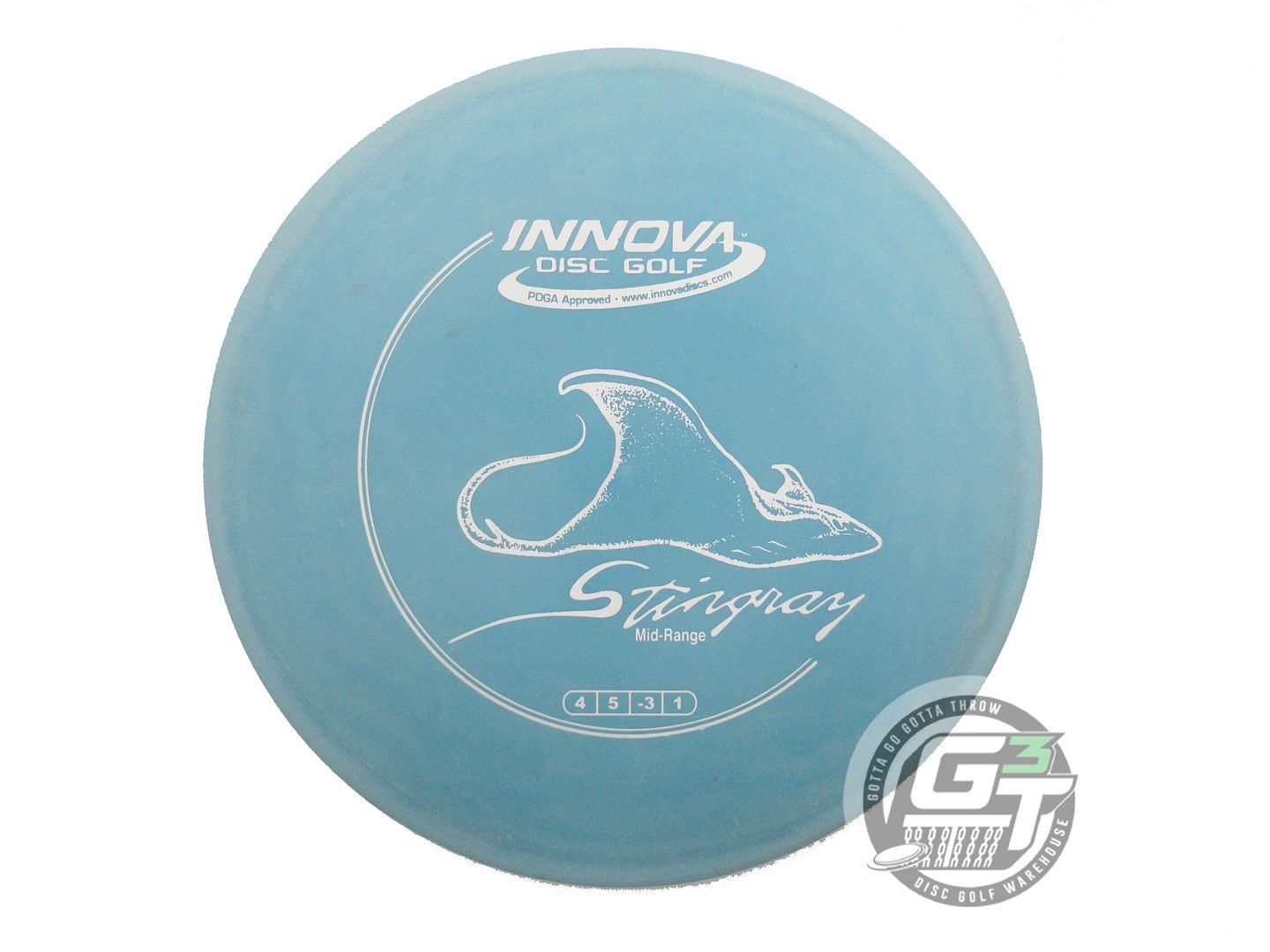 USED Innova DX Stingray 174g Teal White Stamp Midrange Golf Disc