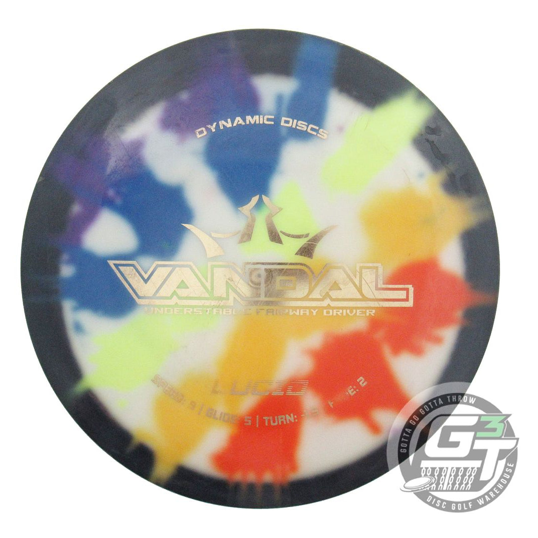 USED Dynamic Discs MyDye Lucid Vandal 176g Splatter Burst Distance Driver Disc