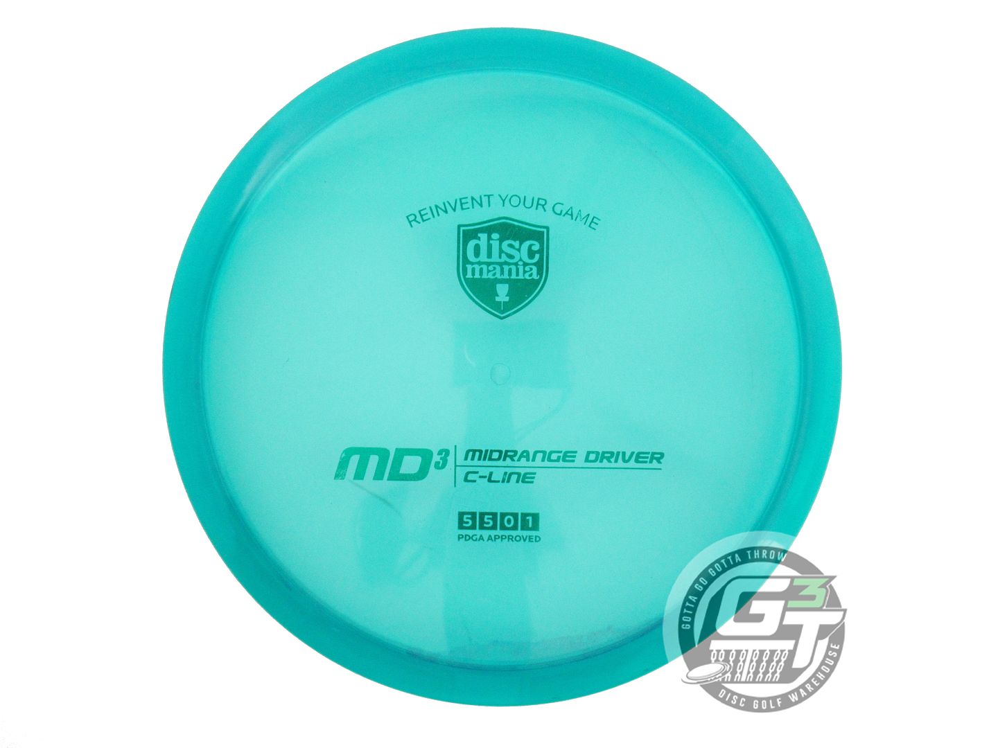 USED DiscMania C-Line MD3 170g Teal Green Foil Midrange Golf Disc