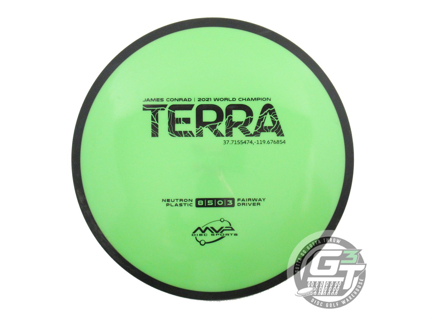 USED MVP Disc Sports Neutron Terra 173g Lime Fairway Driver Golf Disc