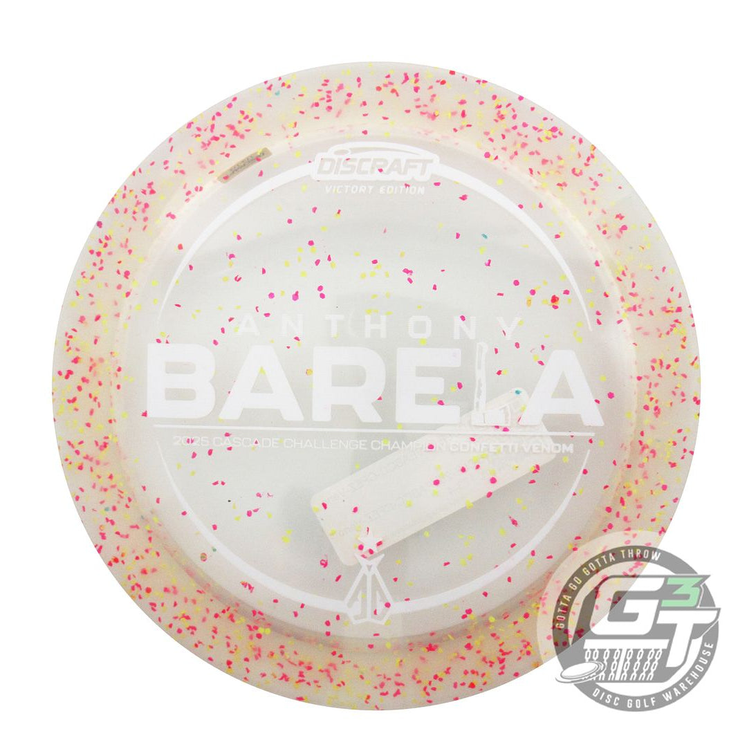 Discraft Limited Edition Victory Edition 2025 Cascade Challenge Champion Anthony Barela Confetti Elite Z Venom Distance Driver Golf Disc (Individually Listed)