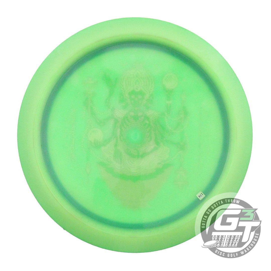 USED Thought Space X-OUT Glow Omen 174g Lime Fairway Driver Golf Disc