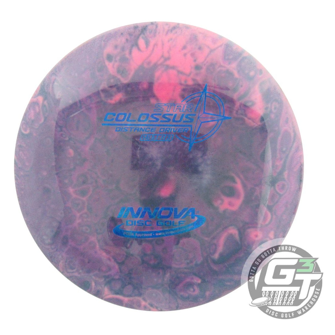 USED Innova Star Colossus 174g White HOME DYED Distance Driver Golf Disc