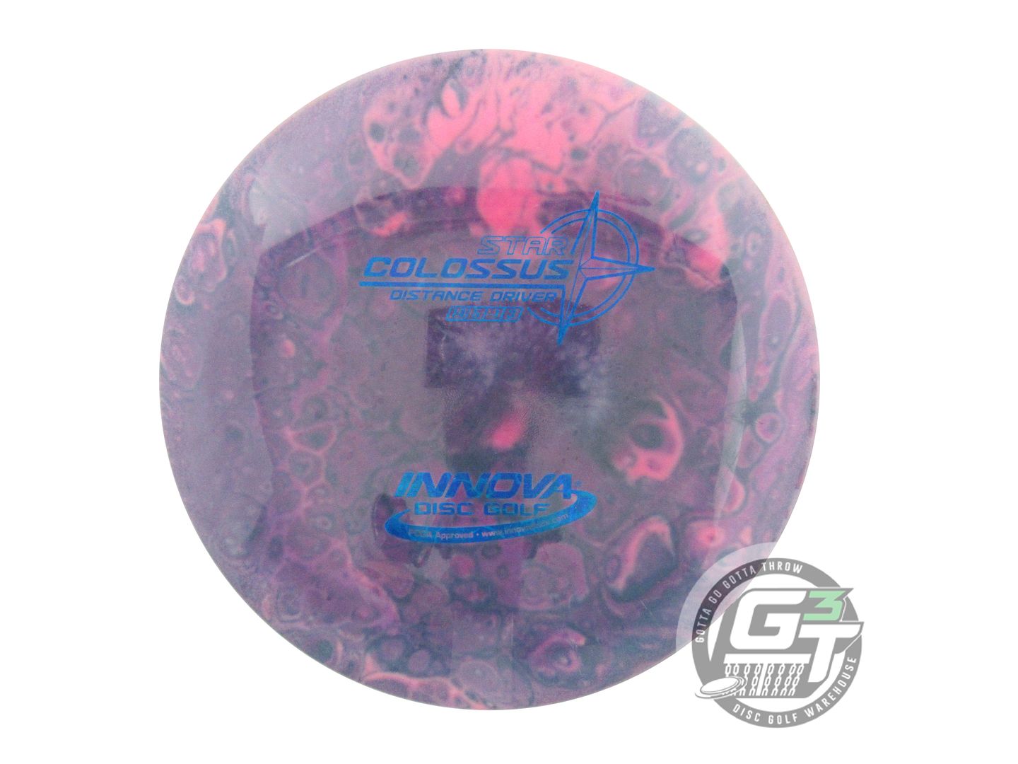 USED Innova Star Colossus 174g White HOME DYED Distance Driver Golf Disc