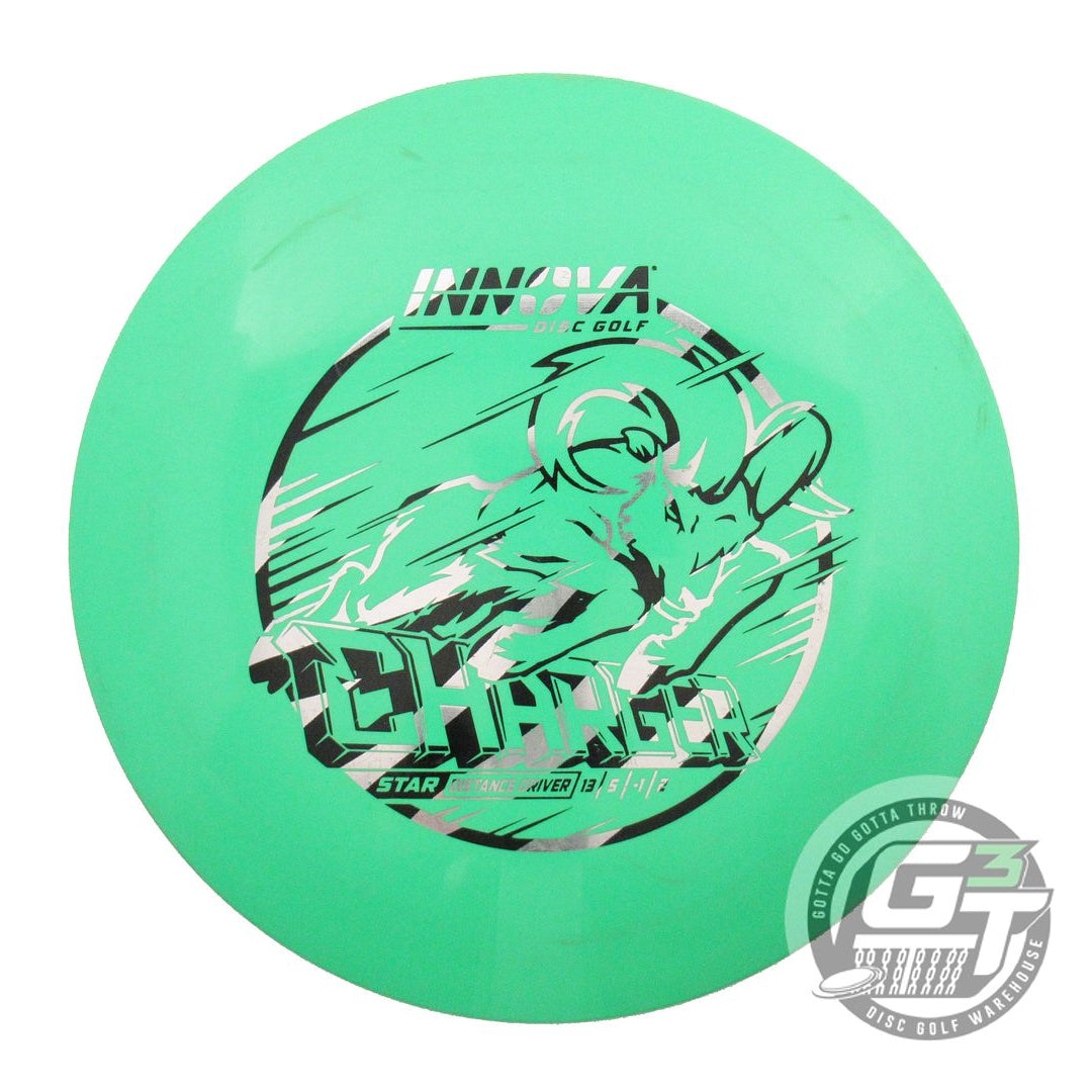USED Innova Star Charger 171g Green Zebra Foil Distance Driver Golf Disc