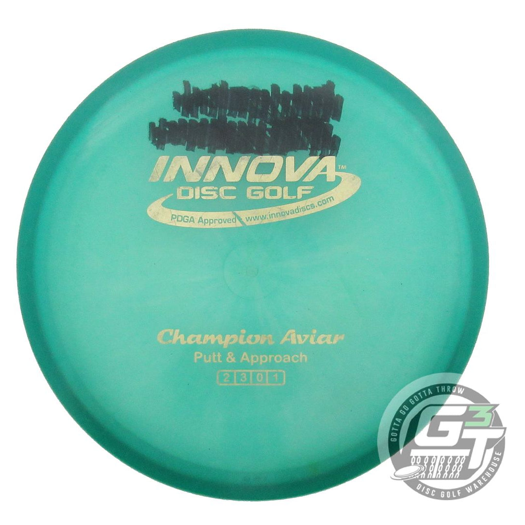 USED Innova Champion Aviar 168g Green Gold Stamp Putter Golf Disc