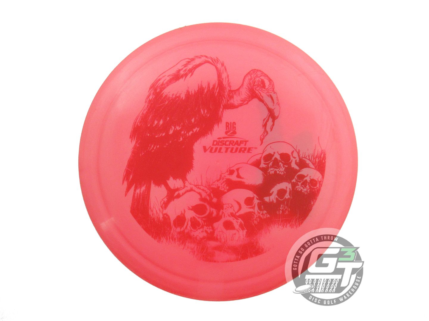 USED Discraft Big Z Vulture 175g Pink Red Stamp Distance Driver Golf Disc