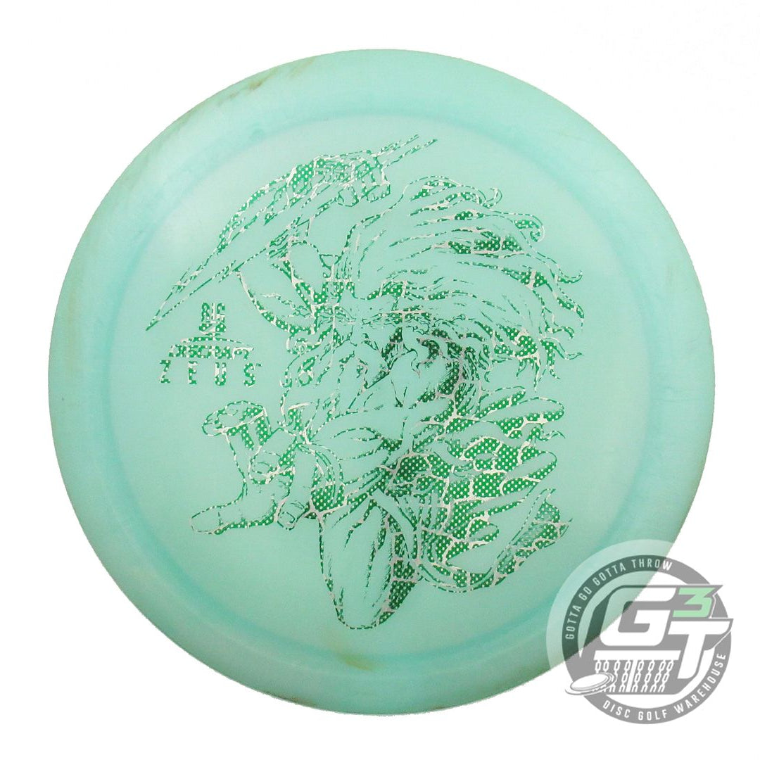 USED Discraft Big Z Zeus 171g Seafoam Reptile Foil Distance Driver Golf Disc