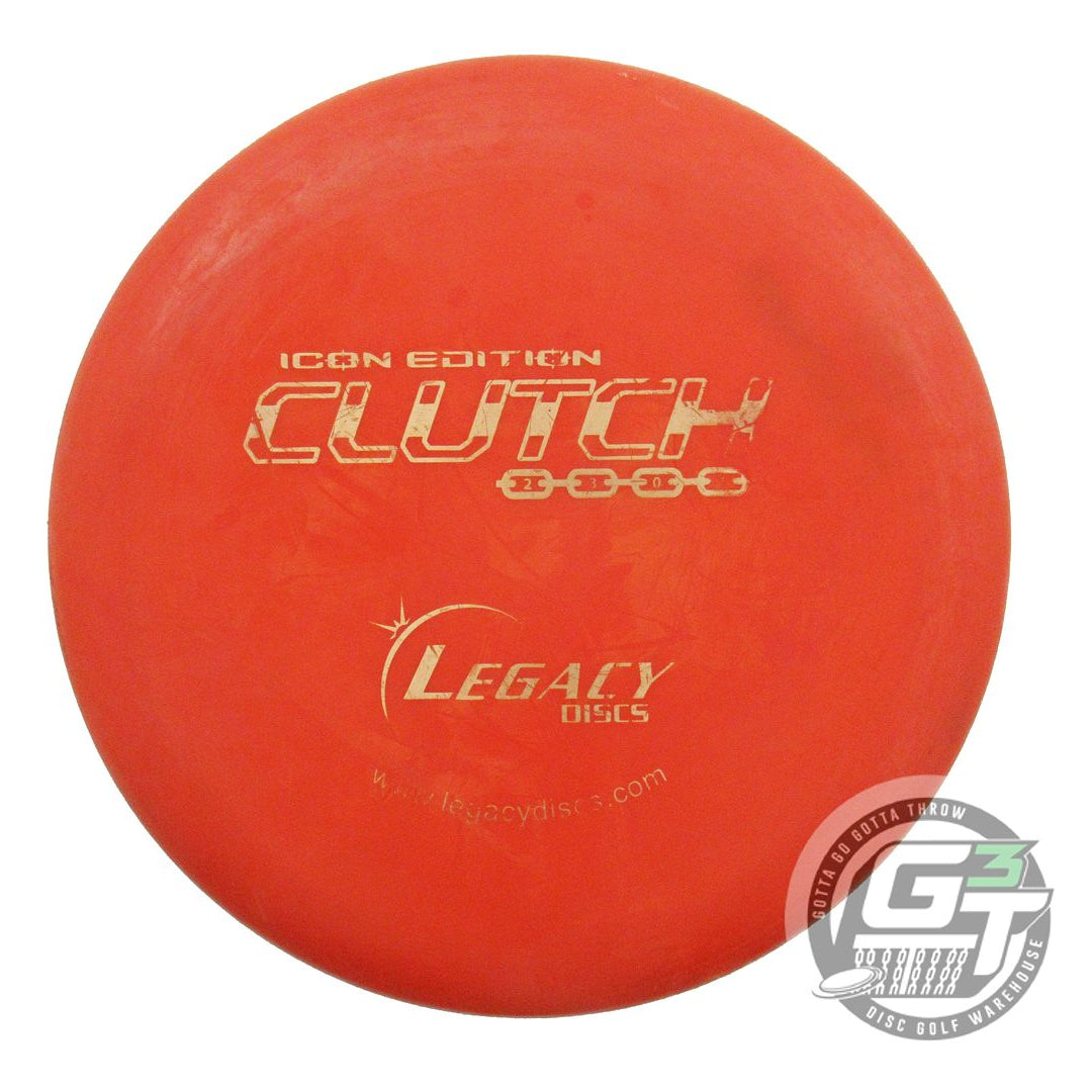 USED Legacy Discs Icon Clutch 171g Red Gold Foil Putter Golf Disc