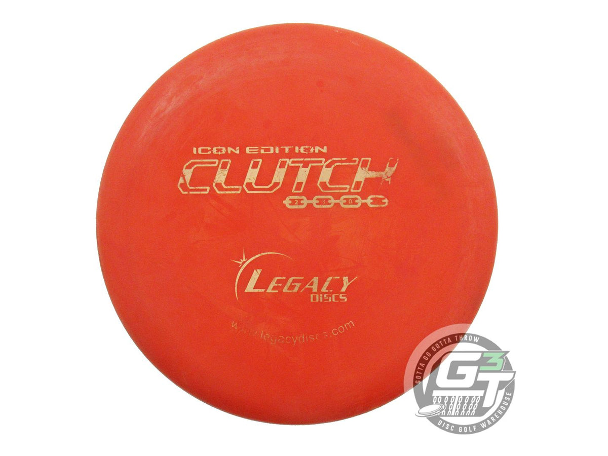 USED Legacy Discs Icon Clutch 171g Red Gold Foil Putter Golf Disc